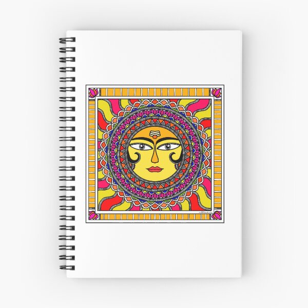 Item preview, Madhubani painting Sun - Mithila Painting - Indian Art - Folk Art designed and sold by ShrutiCreates.