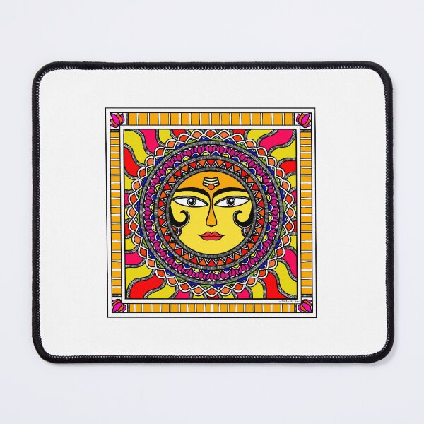 Item preview, Madhubani painting Sun - Mithila Painting - Indian Art - Folk Art designed and sold by ShrutiCreates.