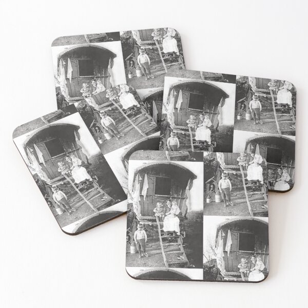 Item preview, Gypsy family with horse drawn wagon designed and sold by amy greaves.