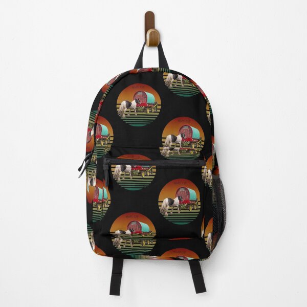 Item preview, Road life sunset ,Gypsy family with horse drawn wagon designed and sold by amy greaves.