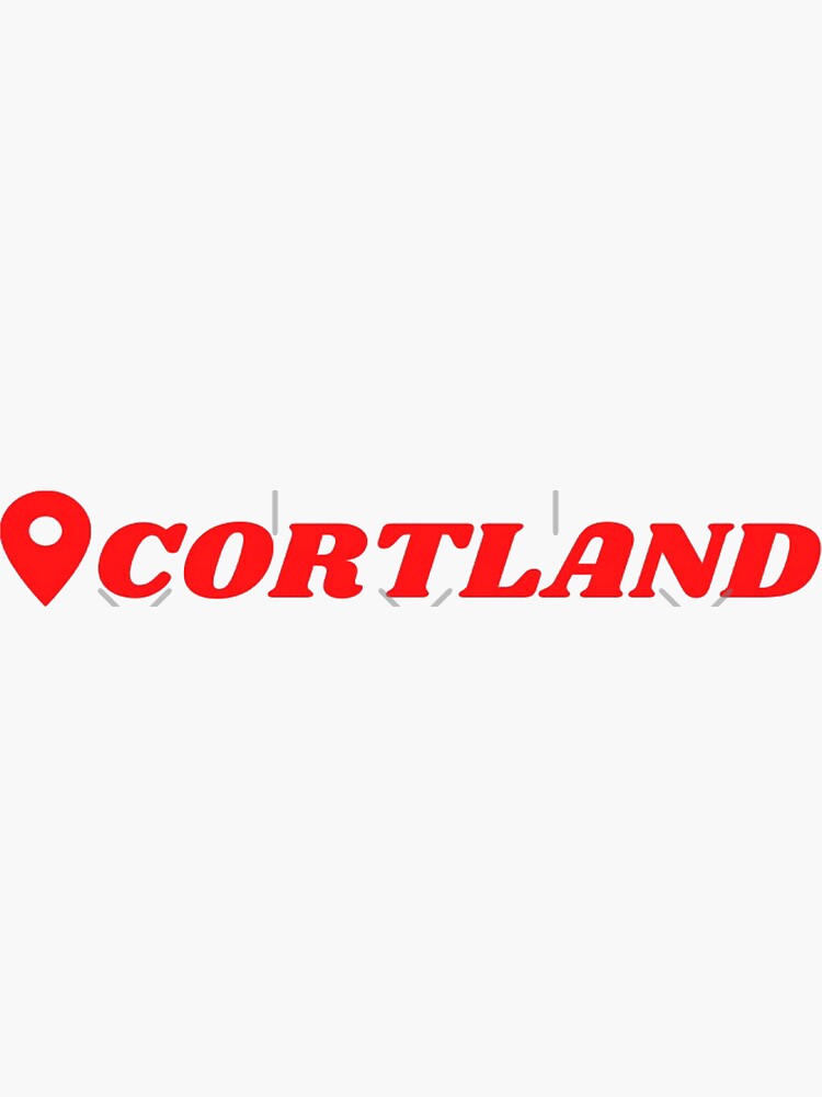 "cortland pin drop" Sticker by Bixchurse Redbubble