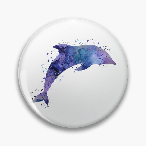 Artikelvorschau, Aquarell-Delphin-Malerei entworfen und verkauft von Mirarima.