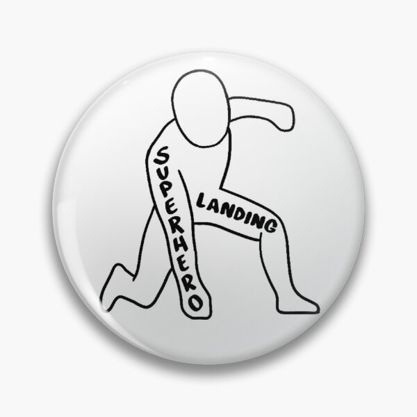 Item preview, Superhero Landing with text designed and sold by Crystal Heart CS.