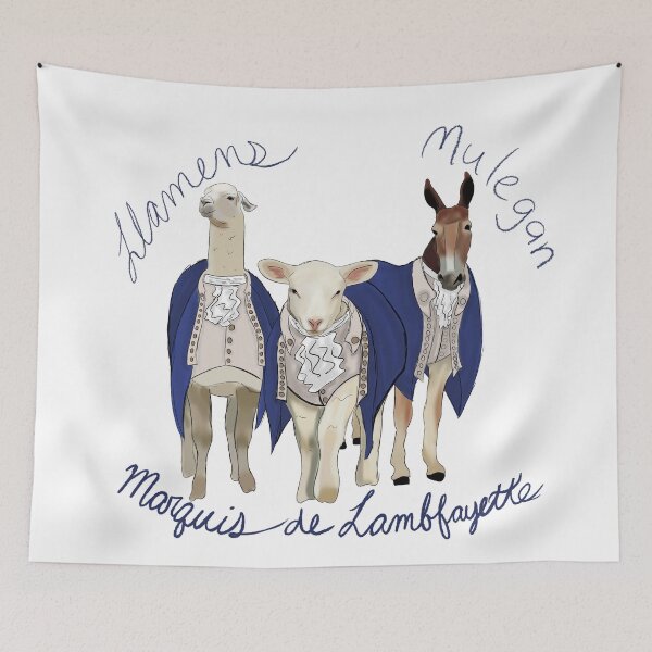 Item preview, Llamens, Mulegan, Marquis de Lambfayette designed and sold by aecdesign.