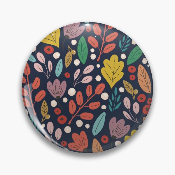 Item preview, Jewel Foliage Navy  designed and sold by SarahStrickArt.
