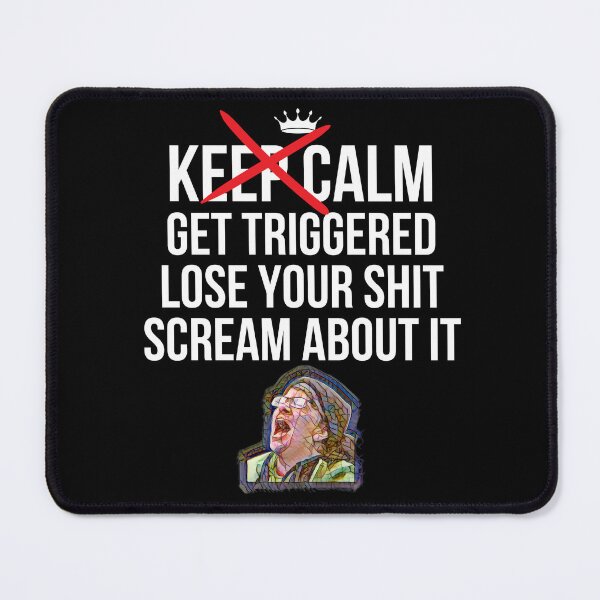 Item preview, Funny Keep Calm The Screaming Liberal Woman T-Shirt designed and sold by podguy.