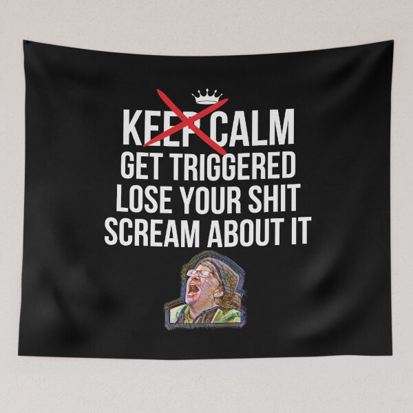 Item preview, Funny Keep Calm The Screaming Liberal Woman T-Shirt designed and sold by podguy.