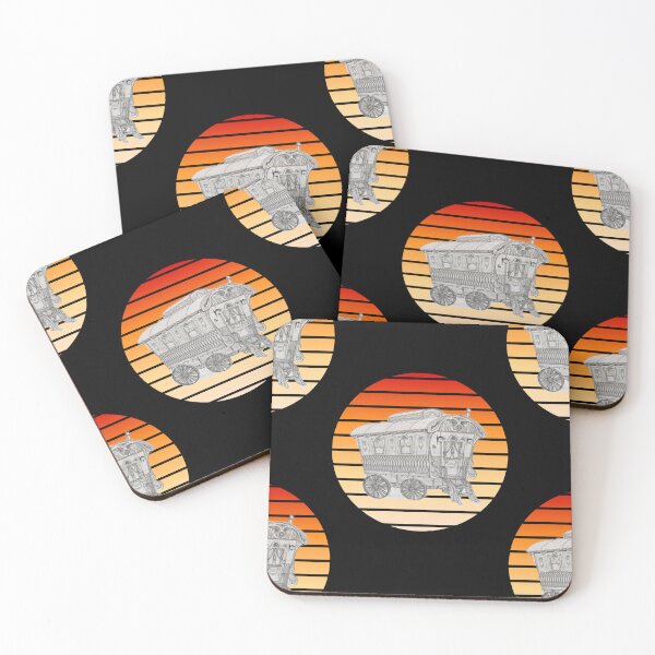 Item preview,  Vardo, sunset ,Gypsy family with horse drawn wagon designed and sold by amy greaves.