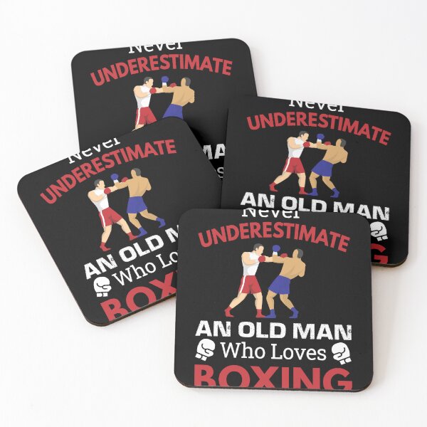 Item preview, Never Underestimate An Old Man Who Loves Boxing gift for coach dad  designed and sold by Mehdi Art.