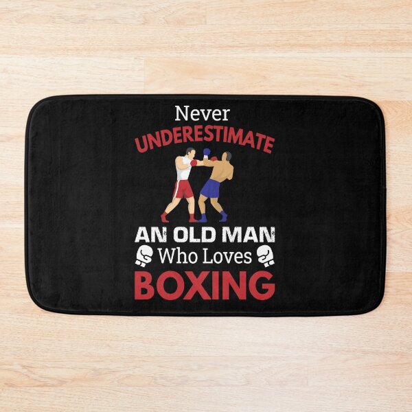 Item preview, Never Underestimate An Old Man Who Loves Boxing gift for coach dad  designed and sold by Mehdi Art.