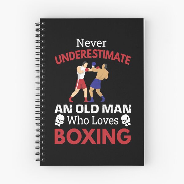 Item preview, Never Underestimate An Old Man Who Loves Boxing gift for coach dad  designed and sold by Mehdi Art.