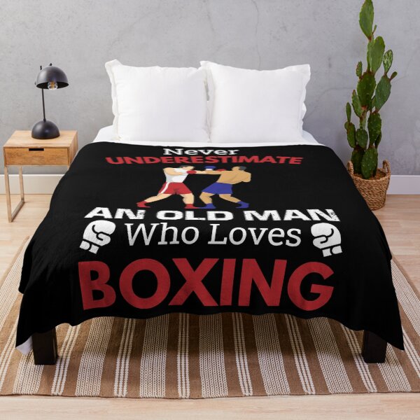 Item preview, Never Underestimate An Old Man Who Loves Boxing gift for coach dad  designed and sold by Mehdi Art.