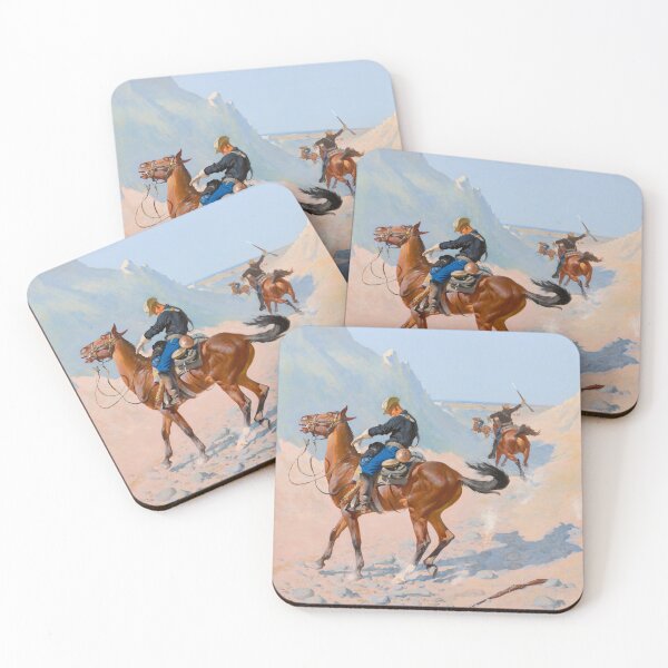 Item preview, The Advance Guard | Frederic Remington | 1890 Wild West Western Art designed and sold by CJET.
