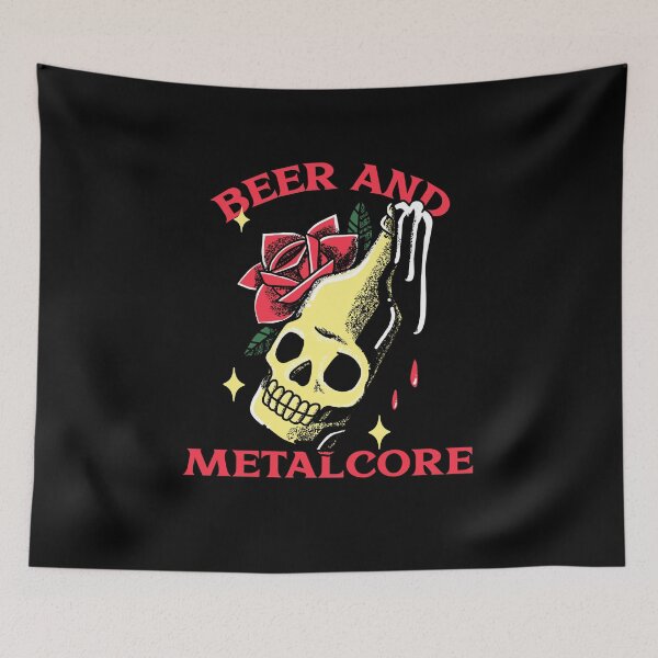 Item preview, Beer and Metalcore - Heavy Metal Metalcore Design designed and sold by Shirtlify.