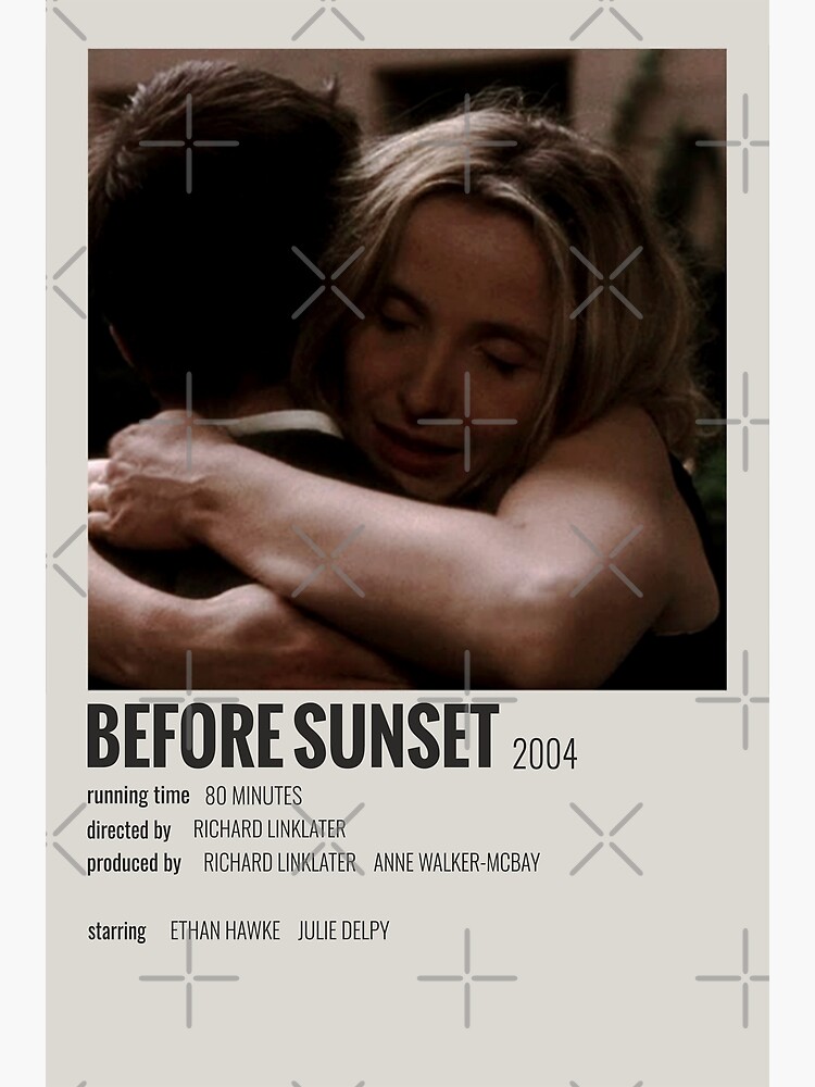 "Before Sunset (2004)" Poster by MoviePolaroid Redbubble
