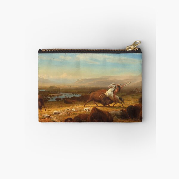 Item preview, The Last of the Buffalo | Albert Bierstadt | 1888 Wild West Buffalo Hunting Art designed and sold by CJET.