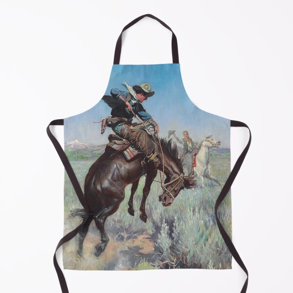 Item preview, Busting a Broncho | William Herbert Dunton | Wild West Western Art designed and sold by CJET.
