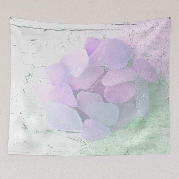 Item preview, Pastel Soft Girl Aesthetic Style Lilac Sea Glass Beachy Minimalism Decor Photo 2 of 8 designed and sold by Beachy.