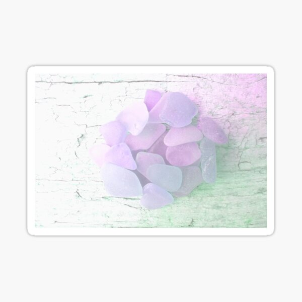Item preview, Pastel Soft Girl Aesthetic Style Lilac Sea Glass Beachy Minimalism Decor Photo 2 of 8 designed and sold by Beachy.