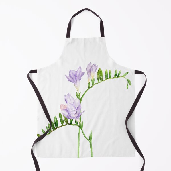 Item preview, Watercolor Painting_Purple Freesia flowers designed and sold by AmyBlossomArt.