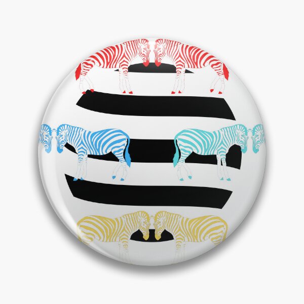 Item preview, Colorful Zebra Parade - Striped Animal Art designed and sold by DonneeCreations.