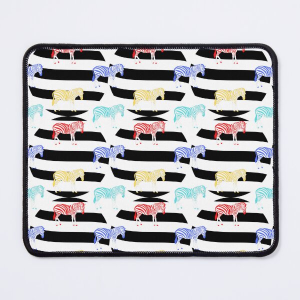 Item preview, Colorful Zebra Parade - Striped Animal Art designed and sold by DonneeCreations.
