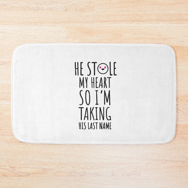 Item preview, He stole my heart so I’m taking his last name - Wedding - Wedding - marriage - wedding USA - postcard designed and sold by WeddingStuffArt.