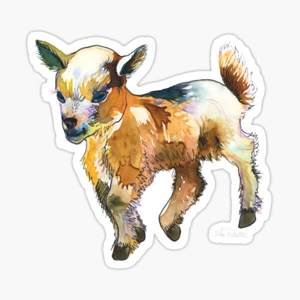 Vtg Brass Miniature Goat Mini Metal Figurine Farm Animal Doll Devil Beast Symbol 