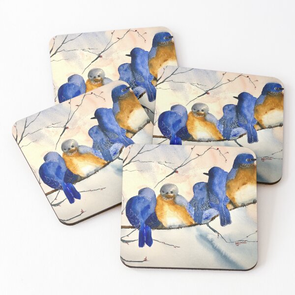 Item preview, “Snuggling Bluebirds” designed and sold by Mary Lomma.