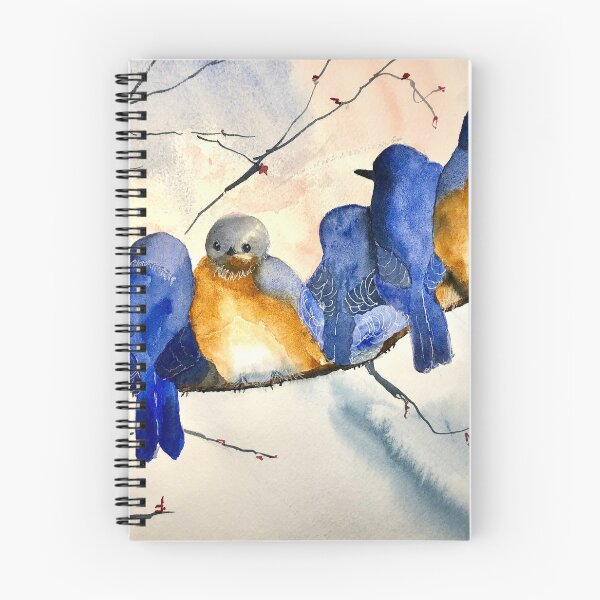 Item preview, “Snuggling Bluebirds” designed and sold by Mary Lomma.