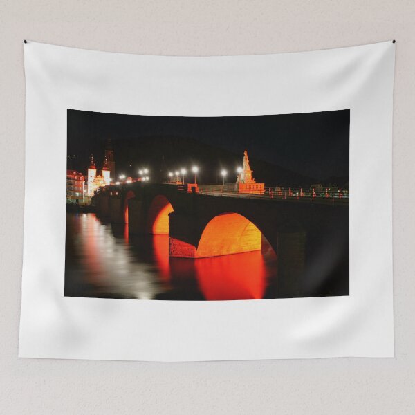 Item preview, landscape view of the old bridge in the old town of Heidelberg, Germany designed and sold by waleed kurdi.