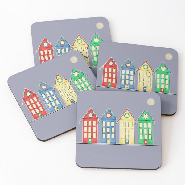 Item preview, 4 Houses of different colors... designed and sold by AtelierFafard.