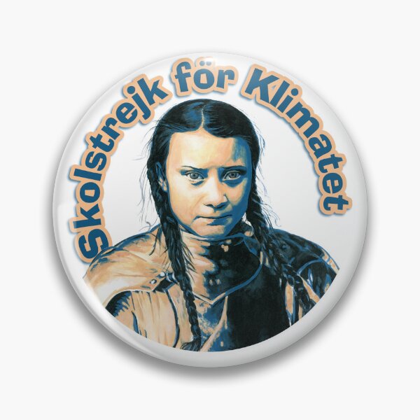 Item preview, Greta Thunberg - Skolstrejk för Klimatet designed and sold by LindaLaforgeArt.