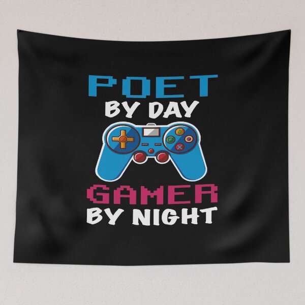 Item preview, poet By Day Gamer By Night shirt, Funny poet Gamer Birthday Gift, poet Dad Husband Boyfriend Video games Lovers Christmas Gift designed and sold by xlnv.