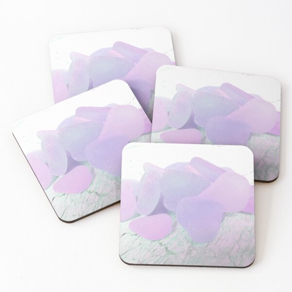 Item preview, Pastel Soft Girl Aesthetic Style Lilac Sea Glass Beachy Minimalism Decor Photo 5 of 8 designed and sold by Beachy.