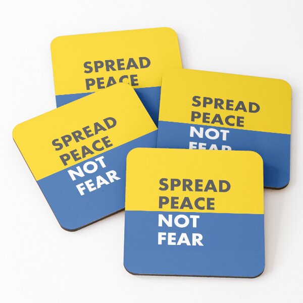 Item preview, Spread Peace Not Fear   Ukrainian Flag  designed and sold by Inspirationmotivation.