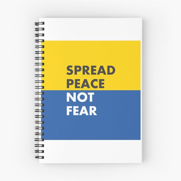 Item preview, Spread Peace Not Fear   Ukrainian Flag  designed and sold by Inspirationmotivation.