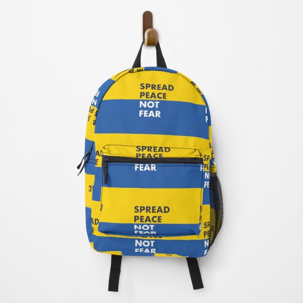 Item preview, Spread Peace Not Fear Ukrainian Flag designed and sold by Inspirationmotivation.