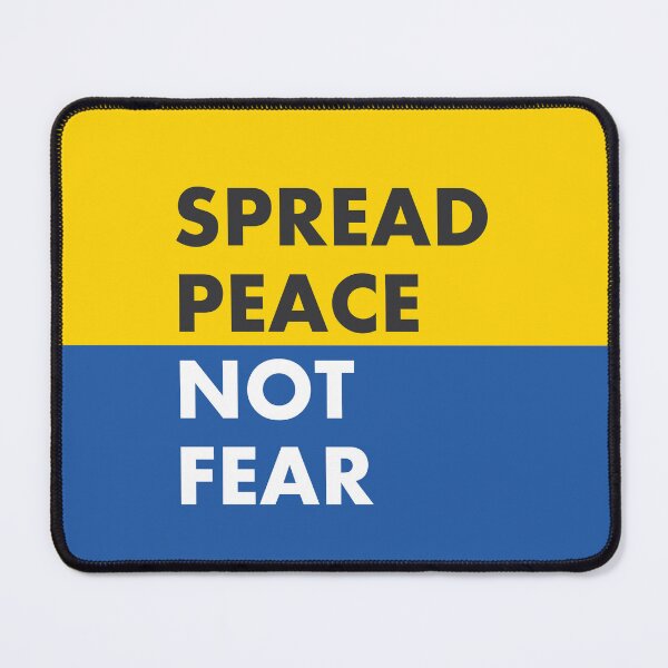 Item preview, Spread Peace Not Fear   Ukrainian Flag  designed and sold by Inspirationmotivation.