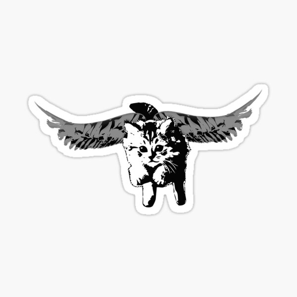 If Kittens Had Wings Sticker
