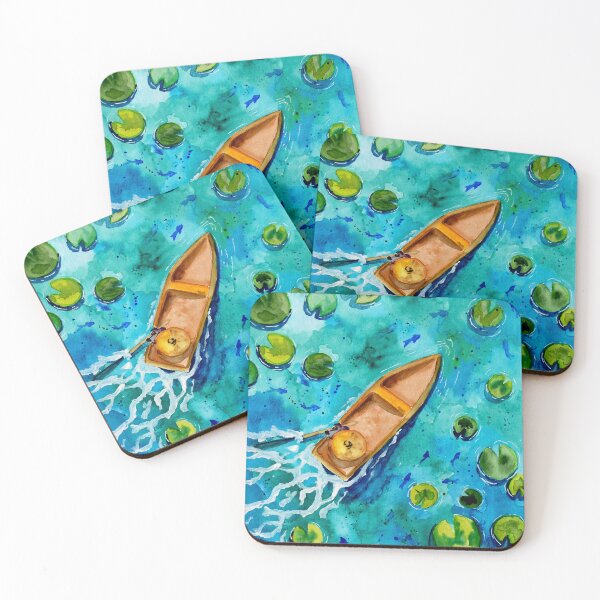 Item preview, Slow Boat Ride on Turquoise Lake designed and sold by Sebastian Grafmann.