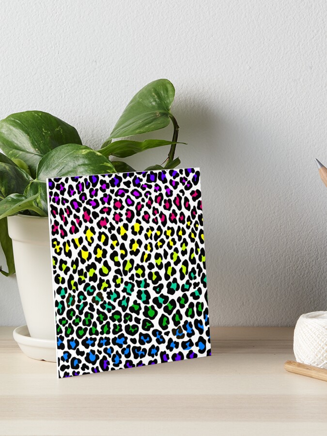 Rainbow Cheetah Print Art Print for Sale by newburyboutique