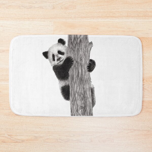 Item preview, Young panda climbing a tree designed and sold by SylvieG18.