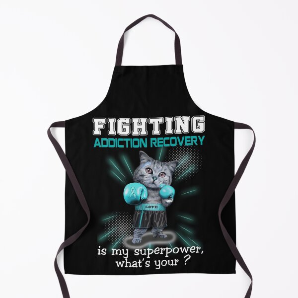 Item preview, Funny Cat Fighting Addiction Recovery Is My Superpower What's Your designed and sold by Kohend.