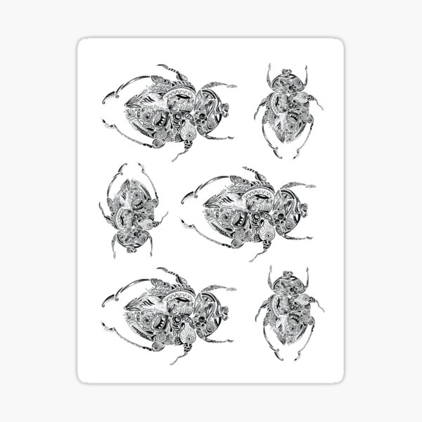 Escaravelhos Maori Sticker