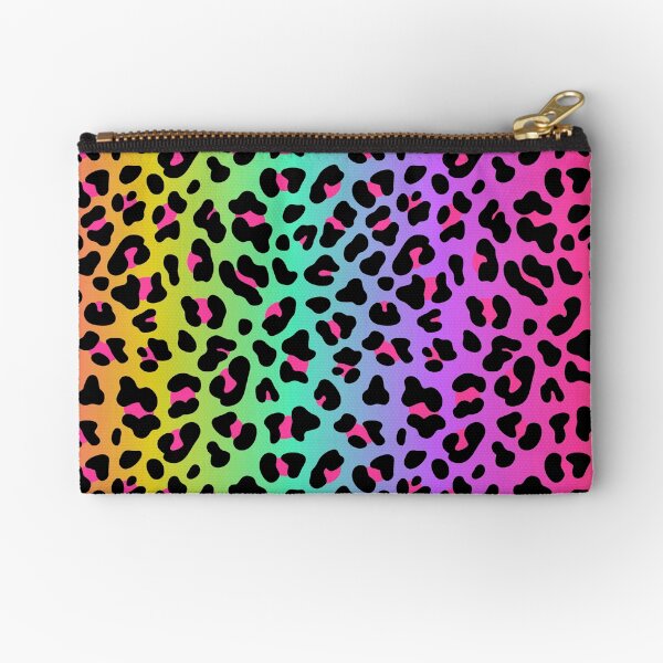 Vista previa del artículo con la obra «Neon Rainbow Leopard Print», diseñado y vendido por newburyboutique.
