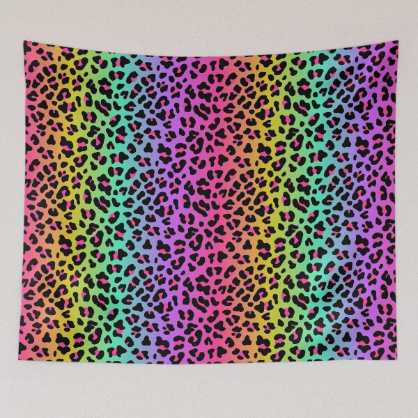 Item preview, Neon Rainbow Leopard Print designed and sold by newburyboutique.