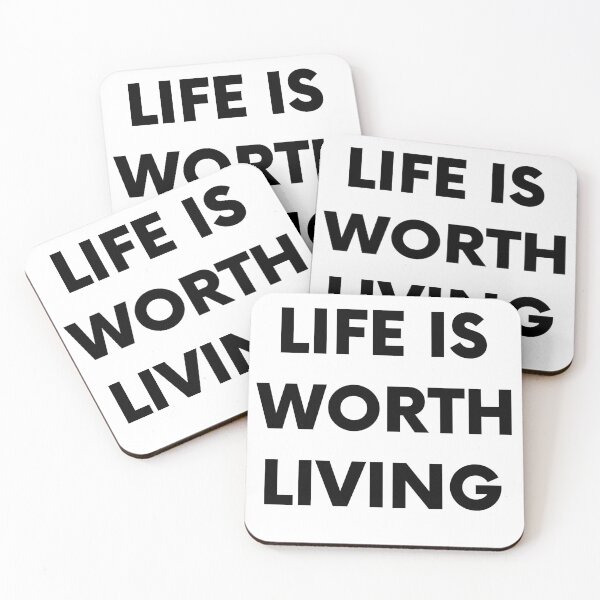Item preview, Life is Worth Living designed and sold by MismatchMedley.