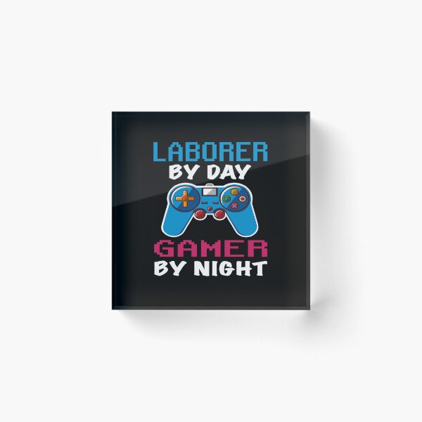 Item preview, laborer By Day Gamer By Night shirt, Funny laborer Gamer Birthday Gift, laborer Dad Husband Boyfriend Video games Lovers Christmas Gift designed and sold by xlnv.