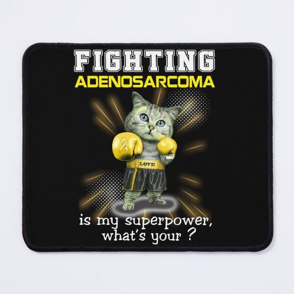 Item preview, Funny Cat Fighting Adenosarcoma Is My Superpower What's Your designed and sold by Kohend.